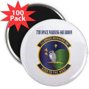 7SWS - M01 - 01 - 7th Space Warning Squadron With Text - 2.25" Magnet (100 pack)